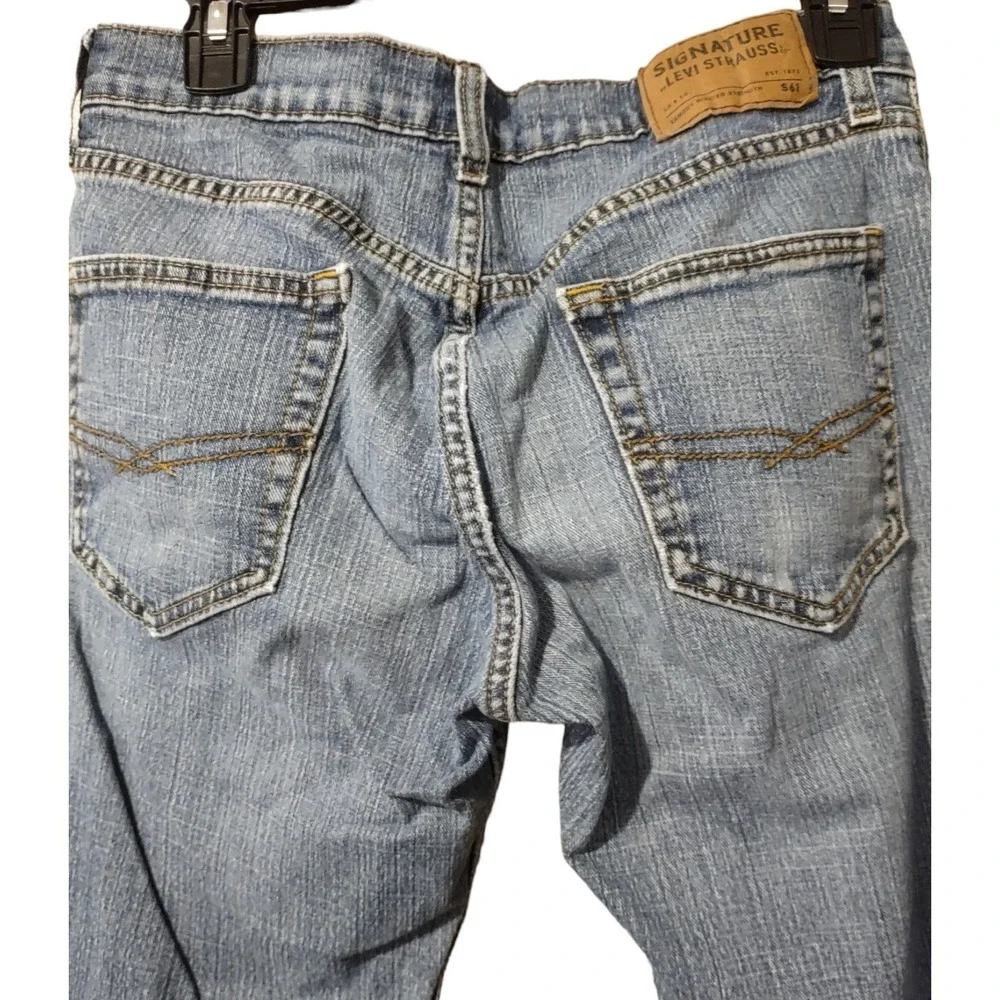 Signature By Levi Strauss S61 Jeans Mens 29x28 Relaxed 5 Pocket Blue Denim